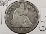 1853-O Seated Liberty Silver Half Dollar