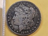Semi Key Date 1892-S Morgan Silver Dollar