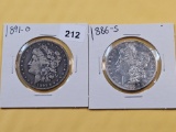 Two Better Date Morgan Silver Dollars