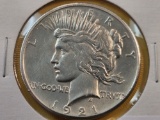 ** KEY DATE ** 1921 Peace Silver Dollar