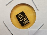 GOLD! Valcambi One Gram .9999 fine Gold Bar