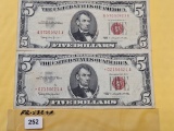 Series 1963 Five Dollar Red Seal and STAR Note