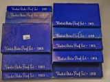 TEN US 40% Silver US Proof Sets