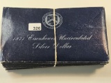 Ten Mixed Date Uncirculated Eisenhower Silver Dollars