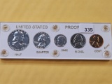 Semi Key! 1956 US Silver Proof Set