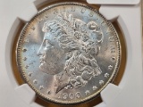 NGC 1900 Morgan Silver Dollar in Mint State 63