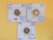 Three mixed Seated Liberty Half Dimes