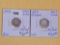 1844 and 1853 Seated Liberty Half Dimes