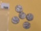 Five silver Ottoman Empire coins