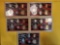 Five Partial US SILVER Proof Sets