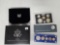 Five mixed US Silver Proof Sets