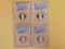 Four PCGS-graded Presidential Dollars in Proof 69 Deep Cameo