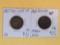 1867 and 1868 Two Cent pieces