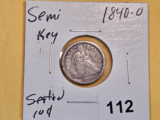 * Semi-key 1840-O Seated Liberty Dime
