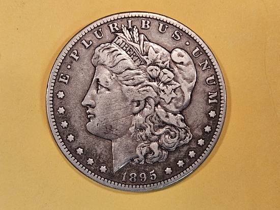 ** KEY DATE ** 1895-S Morgan Dollar in Very Fine Plus