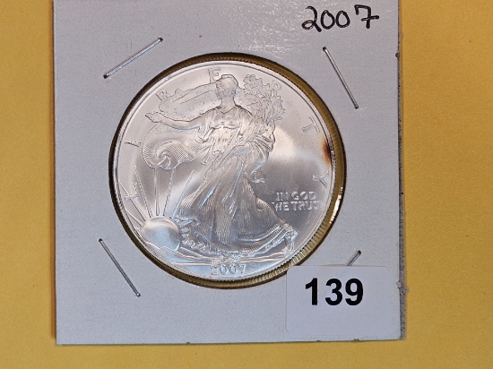 GEM Brilliant Uncirculated 2007 American Silver Eagle