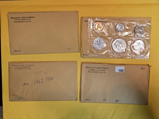 Four Mixed US Silver Proof Sets