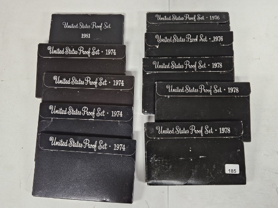 Ten US Proof Sets