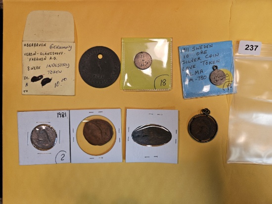 Seven better pieces of exonumia