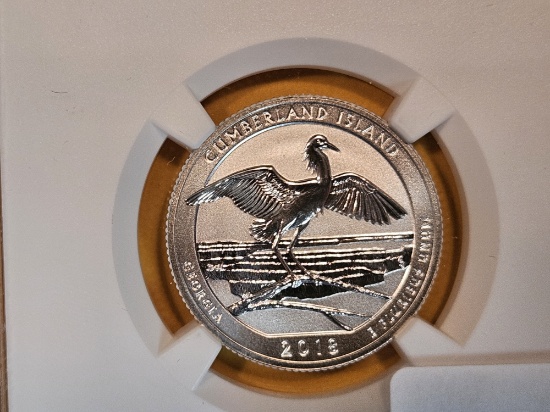 PERFECT! NGC 2018-S SILVER Washington Quarter in Proof 70 Reverse Proof