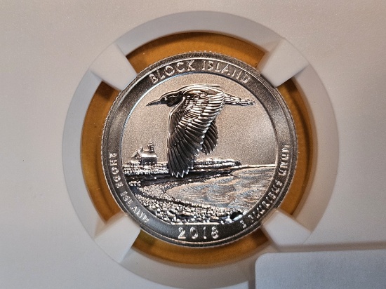 PERFECT! NGC 2018-S SILVER Washington Quarter in Proof 70 Reverse Proof