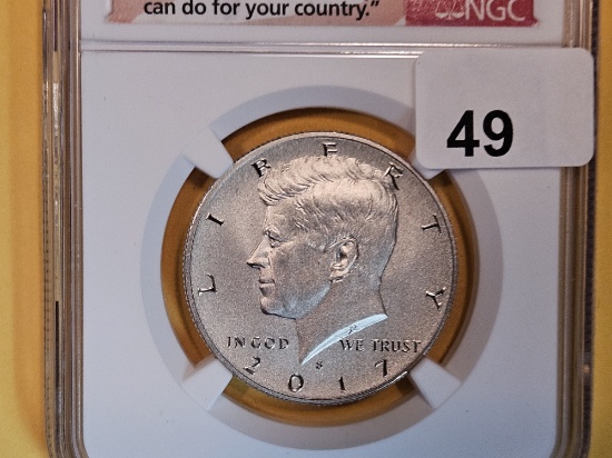 PERFECT! NGC 2017-S Kennedy Half Dollar in Specimen 70 Enhanced Finish