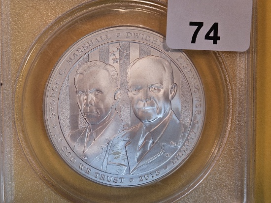 PERFECT! ANACS 2013-W Commemorative Silver Dollar in Mint State 70