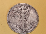 *KEY DATE * 1938-D Walking Liberty Half Dollar