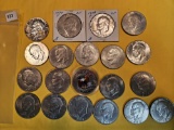 Twenty mixed Eisenhower Dollars