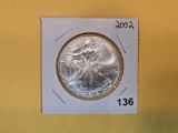 GEM Brilliant Uncirculated 2002 American Silver Eagle