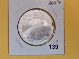 GEM Brilliant Uncirculated 2007 American Silver Eagle