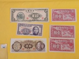Six nice Crisp Chinese notes