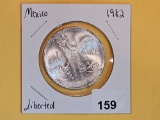 GEM Brilliant Uncirculated 1982 Mexico Silver Onza