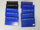 Ten mixed US Proof Sets