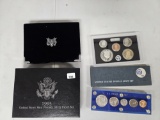 Five mixed US Silver Proof Sets