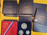 Ten 1976 Three-Coin SILVER Bicentennial Proof Sets