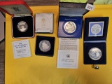 Four Silver Proof World Coins