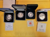 Four Silver Proof World Coins