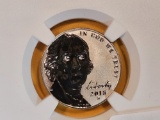 PERFECT! NGC 2018-S Jefferson Nickel in Proof 70 Reverse Proof