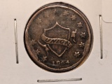 1864 Civil War Token Merchant's Store Card