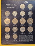 GEM BU Food For All FAO Money 2 World Coin Set