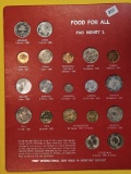 GEM BU Food For All FAO Money 1 World Coin Set