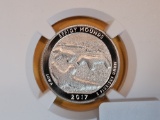 PERFECT! NGC 2017-S Effigy Mounds Washington Quarter in Specimen 70 Enhanced Finish