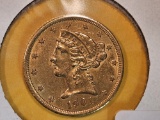 GOLD! About Uncirculated 1901-S Gold Liberty Head Five Dollars