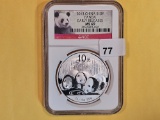 NGC 2013 China silver 10 yuan in Mint State 69