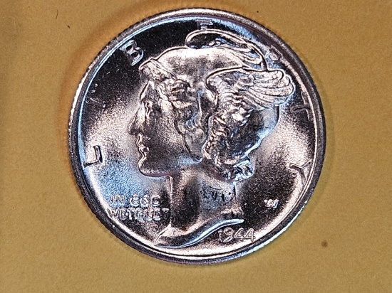 GEM Brilliant Uncirculated plus 1944-S Mercury Dime
