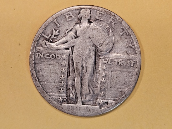 Semi-Key 1924-S Standing Liberty Quarter