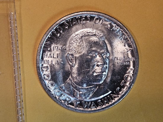 Very Choice Brilliant Uncirculated 1946-P Commemorative Silver Half Dollar