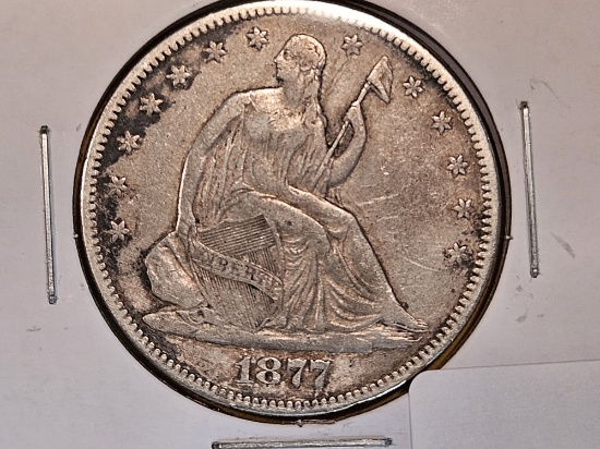 1877 Seated Liberty half Dollar