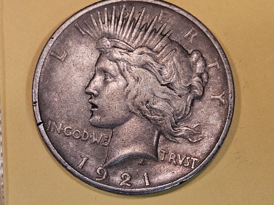 ** KEY DATE ** 1921 Peace Dollar in Extra Fine